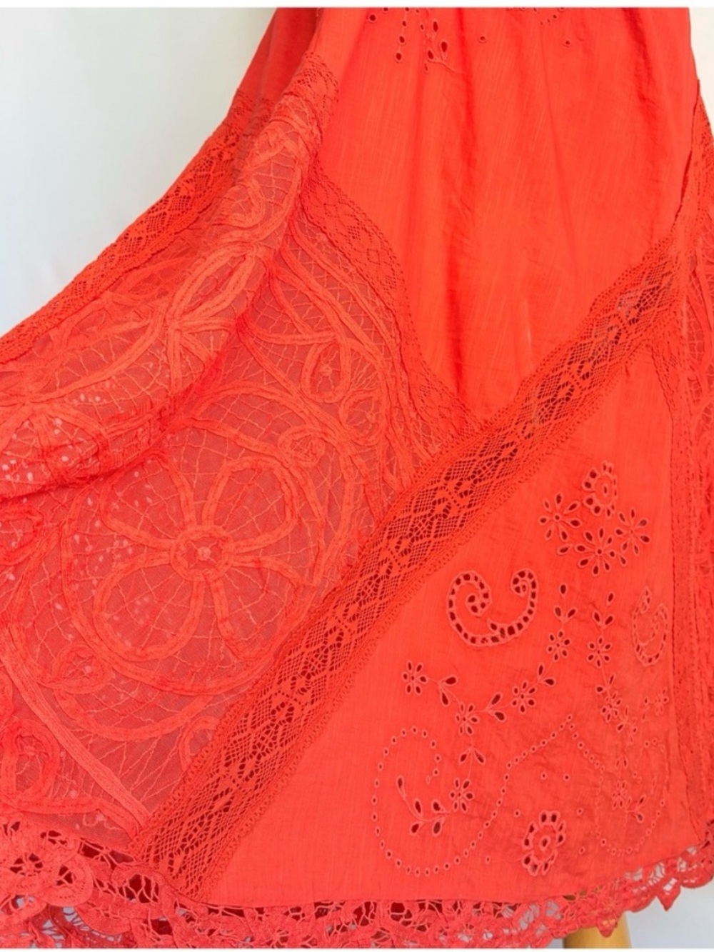 NWT Anthropologie Halter Cutwork Lace Dress, XS - Picture 15 of 17